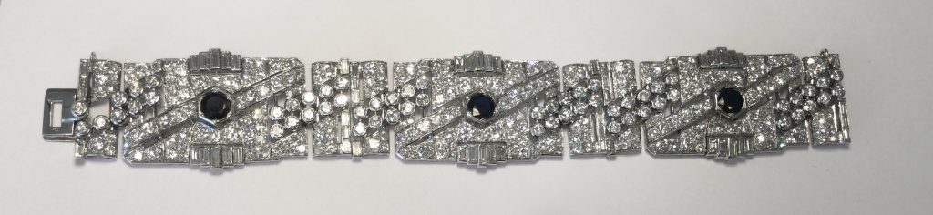 Bracelet diamant et saphir (Vendu)