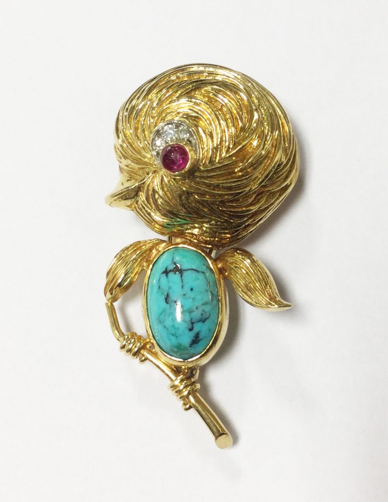 Broche « Poussin », Van Cleef & Arpels (Vendu)