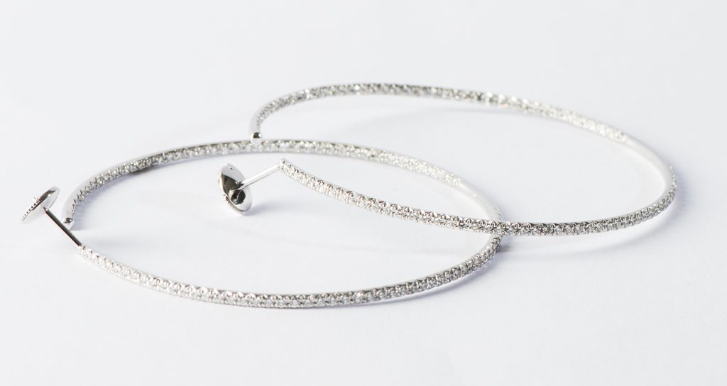 Créoles diamant (Vendu)