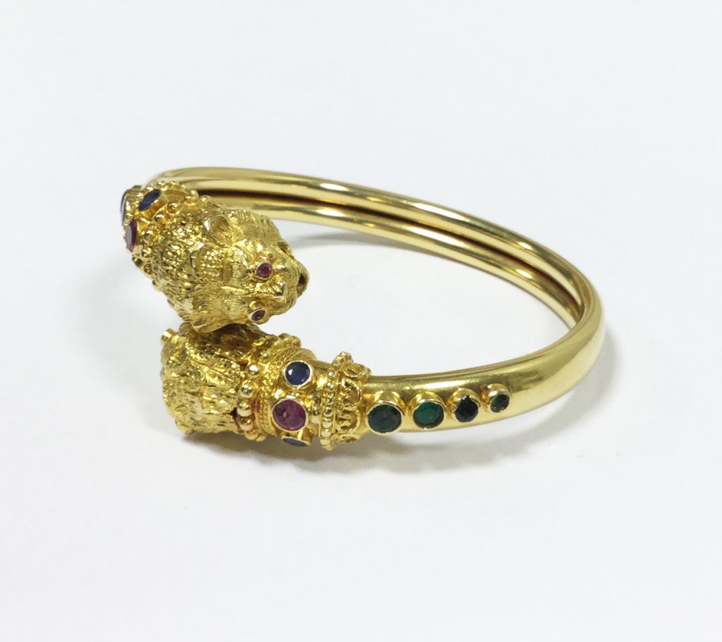 Bracelet « têtes de lion », Lalaounis (Vendu)