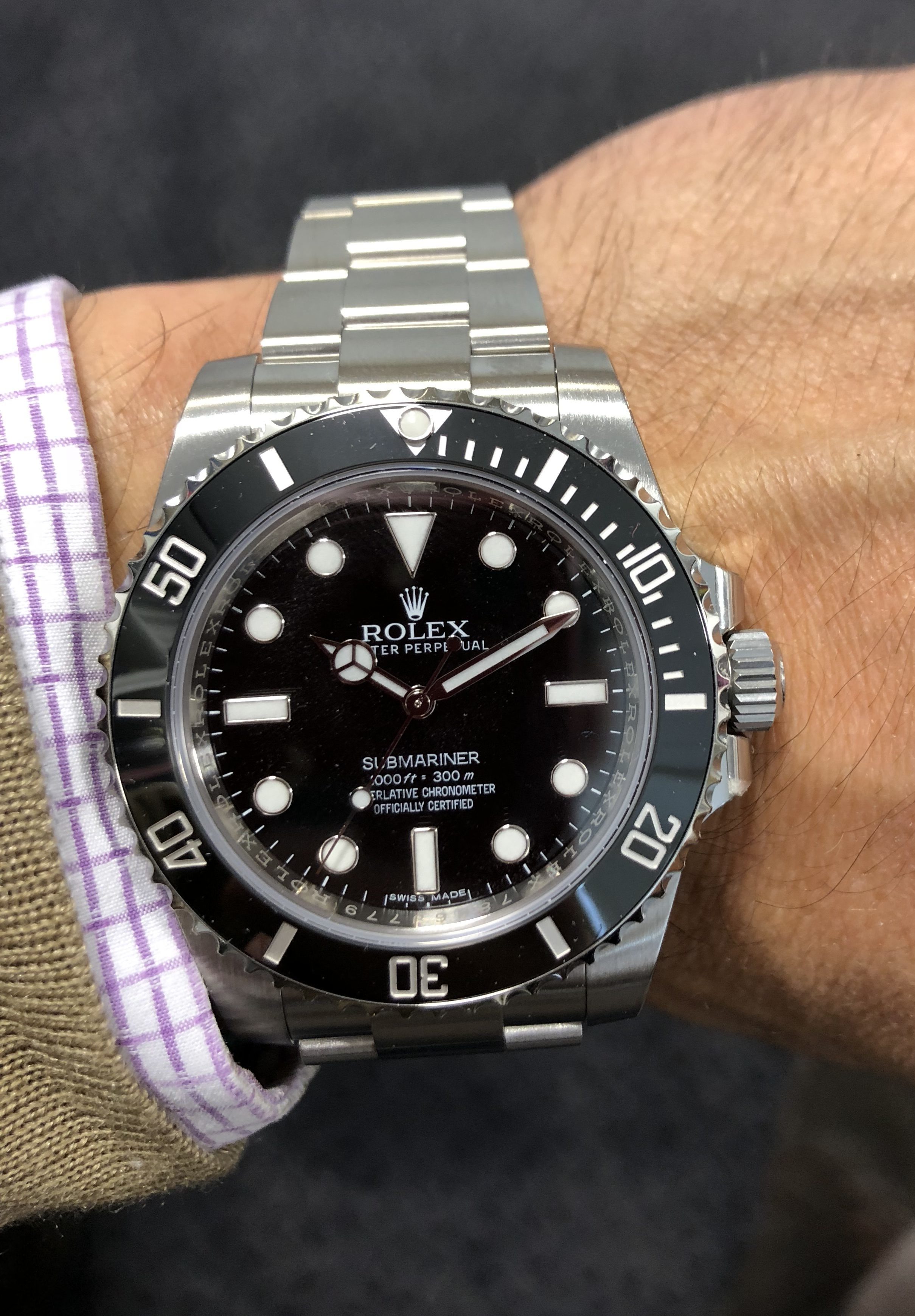 Rolex Oyster Perpetual, Submariner no date, Ref. 114060.