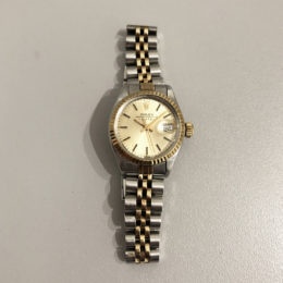 Two tone Lady Oyster Perpetual Date, Rolex.
