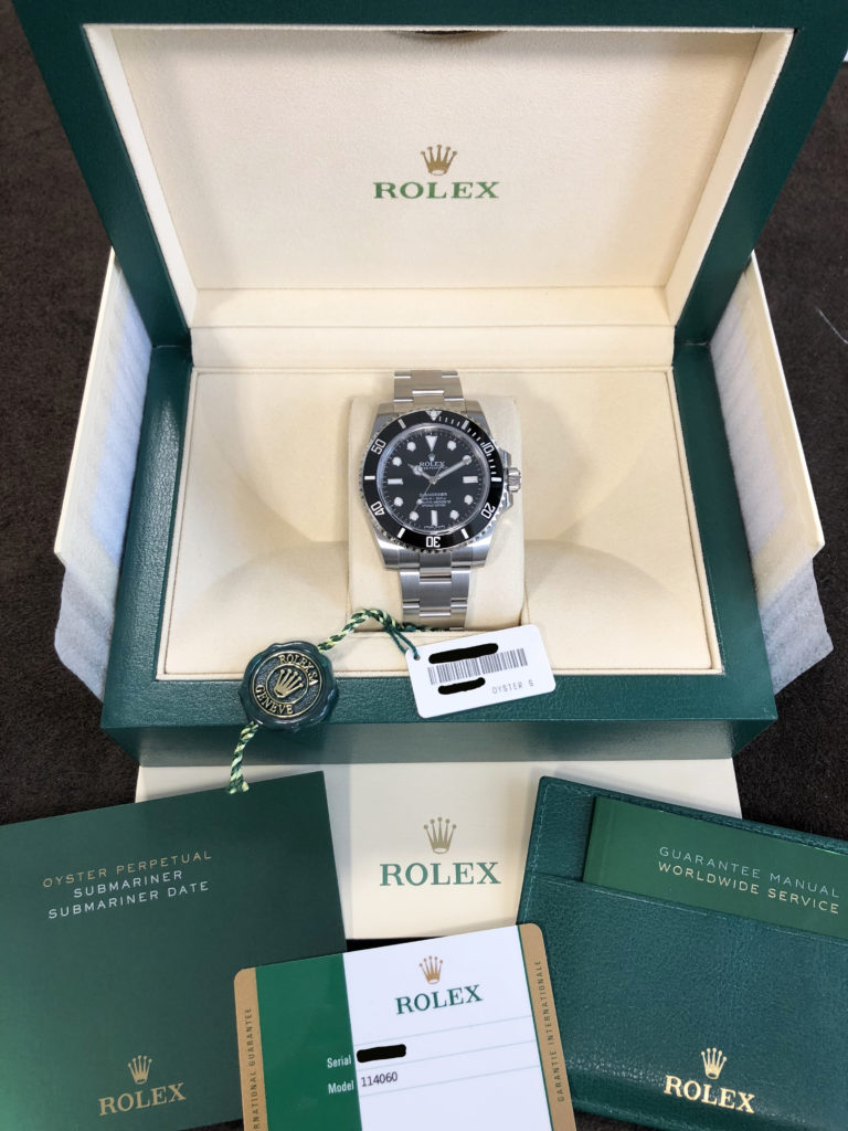 Rolex Oyster Perpetual, Submariner no date (Vendu)