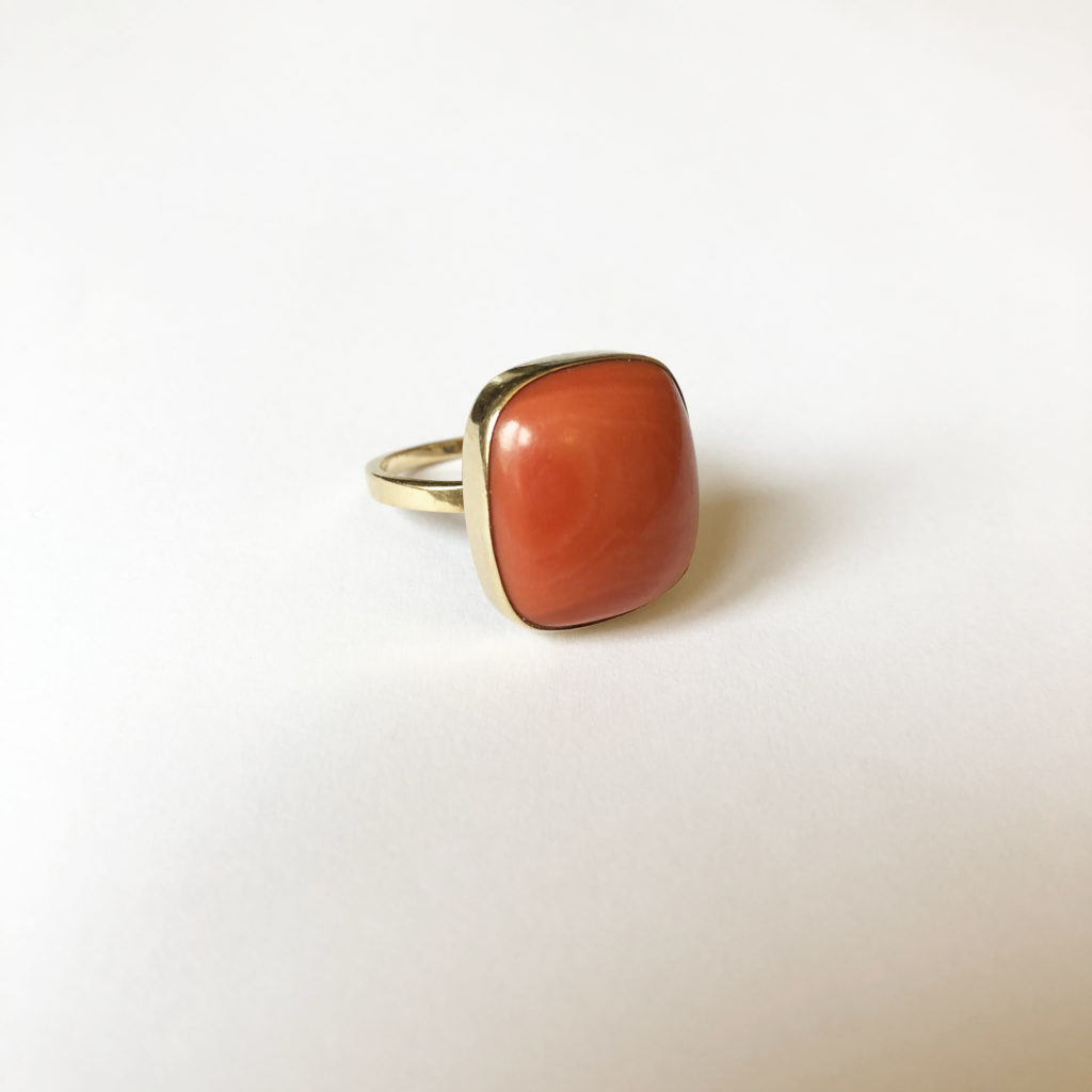 Bague corail (Vendu)