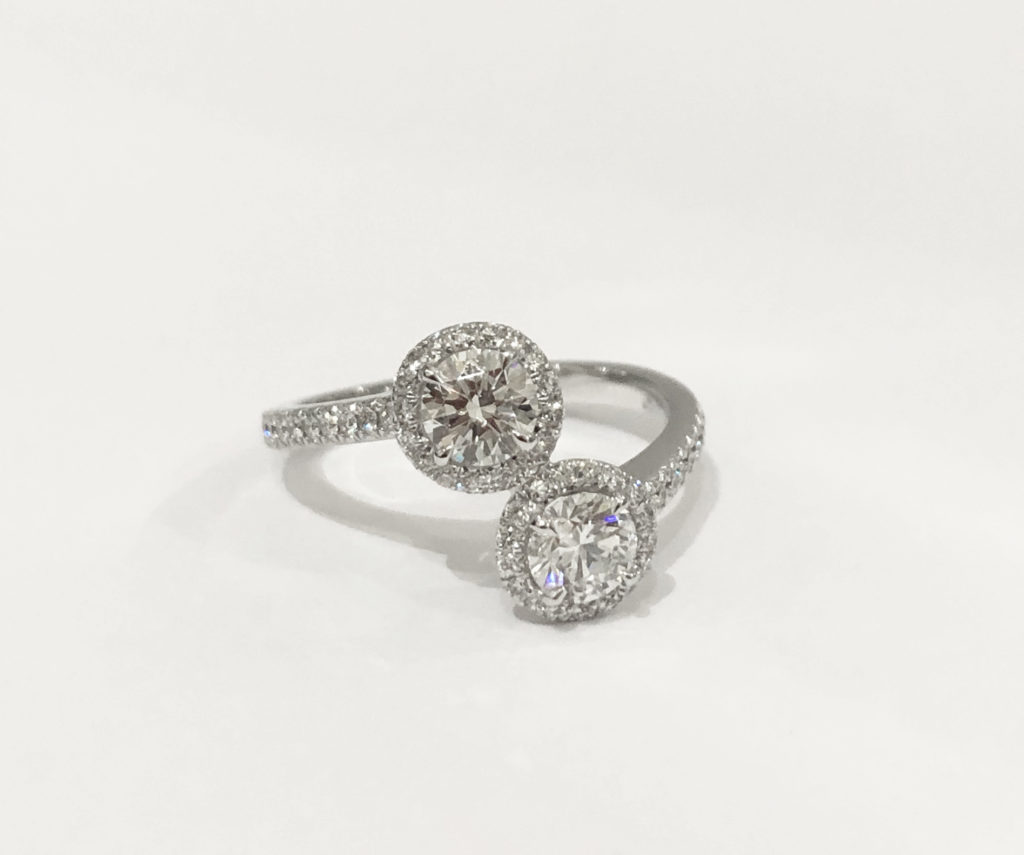 Bague diamant « Toi & Moi » (Vendu)