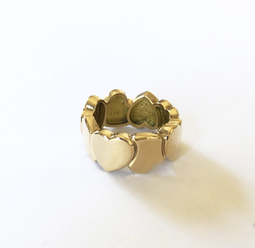 Bague « bandeau coeur », Fred (Vendu)