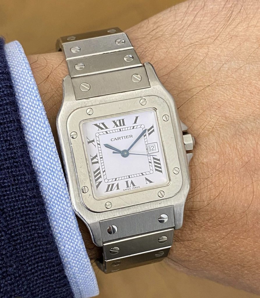 Montre Santos, Cartier (Vendu)
