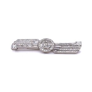 Broche hélice d'avion platine et diamant Cartier