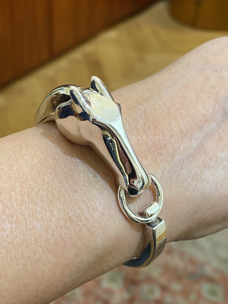 Bracelet en argent « Galop », Hermès