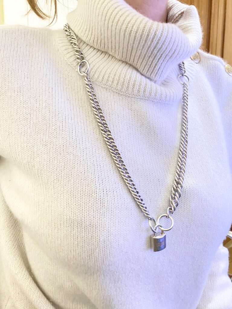 Sautoir en argent Kelly Cadenas, Hermès